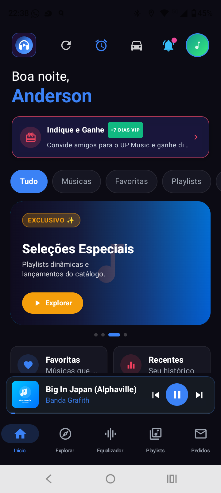 Screenshot do app